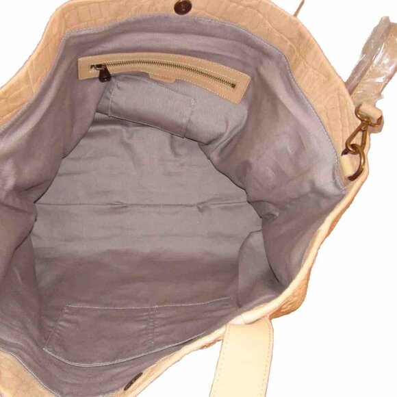 NWOT Joelle Hawkens Chryssie Croc Embossed Large Tote - Picture 5 of 5